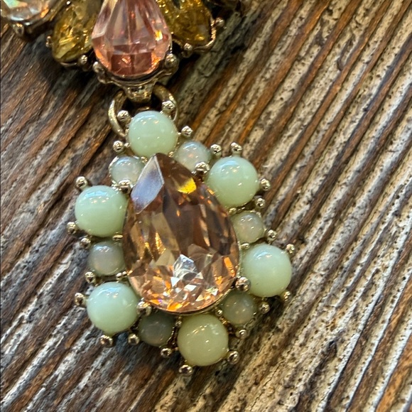 Marchesa Elegant Floral Sparkly Necklace SEE VIDEO! GORGEOUS!! Like New - Picture 6 of 11